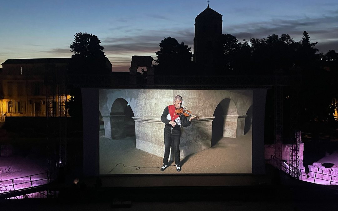 Projection Mémoire Sans Cible au Théâtre Antique